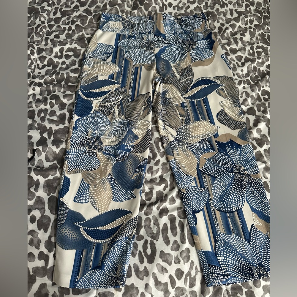 Frank Lyman Design cropped floral dress pant sz 8